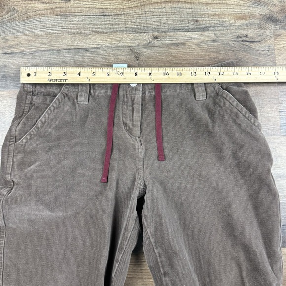 Horny Toad Pants Women's 6 Corduroy Brown Drawstring Wide-Leg Casual Trousers - Picture 6 of 9